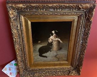 Oil Painting Dog Themed