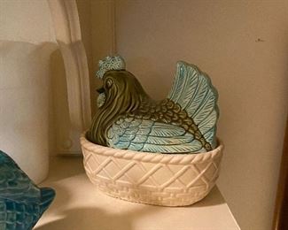 Porcelain Hen on Nest