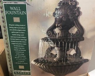 NEW IN BOX WALL FOUNTAIN