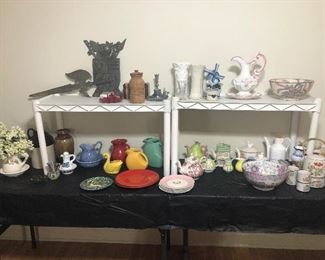 TEA POTS AND POTTERY