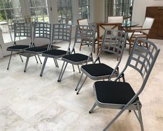 6 high end folding chairs