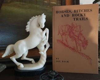 horses, statue, books, horse book