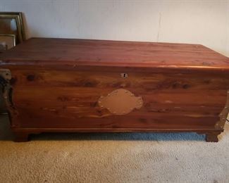 cedar, chest, lock, trunk