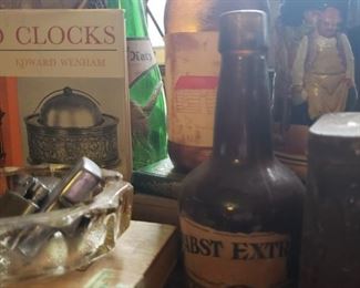 vintage, liquor, bottles, cigar, box, beer, stein