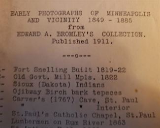Edward Bromley, photos, Fort Snelling, Mill, Indians, Sioux, Dakota, Ojibway, Carver's, Lumberman, Rum River, Minneapolis, collection, 1800's