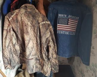 hunting, jacket, denim, North American Hunting club, flag, camouflage, men's 