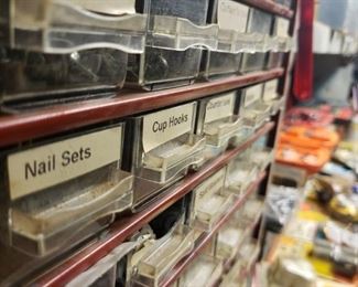 nails, nuts, hooks, organize, drawers, carpenter, handyman, construction