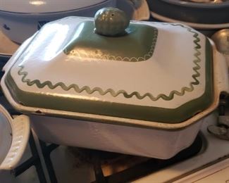 kitchen, green, casserole