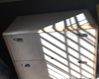 Blonde Two-Drawer Lateral File Cabinet