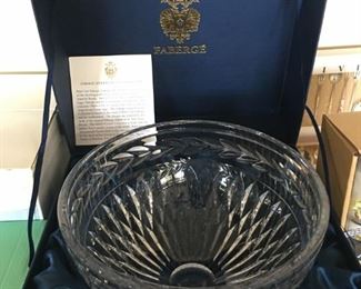 Faberge Crystal Serving Bowl