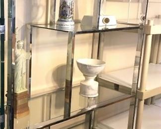 Metal/Glass Multi-Level Display Shelf