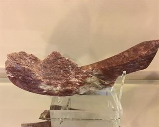 Large Mineral Rock on Stand