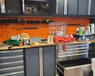 New Age cabinets, peg boards, tools all available