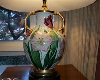Signed and numbered by artist Pamela Shirley, Wildwood lamp 