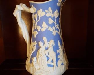 Antique porcelain pitcher, chip on rim