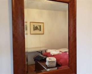 Framed wall mirror