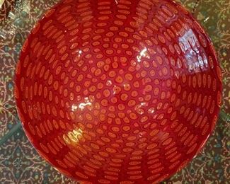 Sam Stang art glass bowl