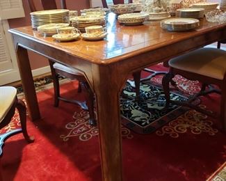 MCM parquet top dining table
