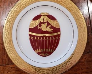 Porcelain egg plates