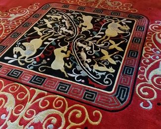 Center medallion of Chinese room rug