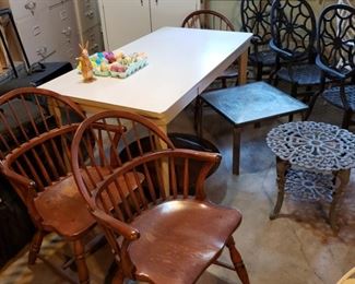 Armchairs and table