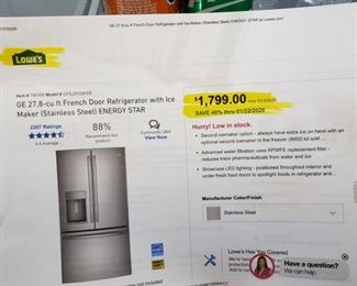Buy it now at Lowes or this weekend at MJ's Sale, please remember to bring along some help for moving!