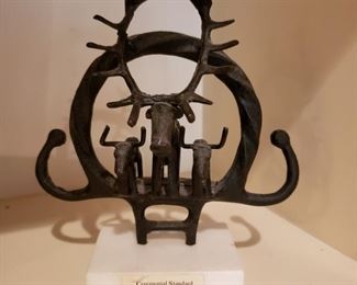 Anatolian bronze ceremonial standard ca 1920's reproduction, Turkey