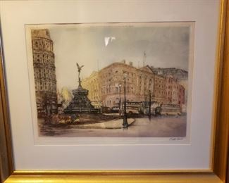 Etching signed lower right Tatton Winter