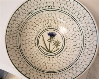 Hellmuth & Dunn Co. hand painted pottery bowl, St. Louis Company
