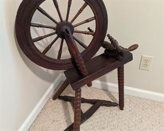 Antique Flax Wheel