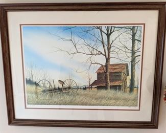 Robert Flowers Signed and Numbered Farm Print
