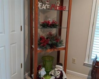 Glass and Wooden Shelving Unit