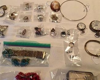 Just a sampling of all the jewelry Gold Rings...so much more