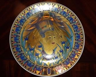 Limoges France - Egyptian Plate - Brilliant Gold 