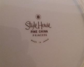 53 Pieces - Service for 12  " Style House Fine China" Princess pattern