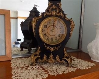 Antique Waterbury Cast Iron Clock