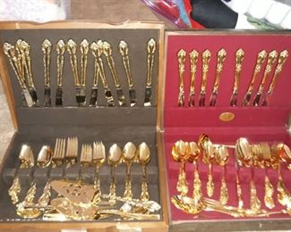 Nice gilded sets of Roger's and International.