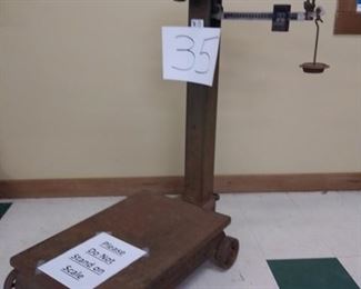 Antique Weigh Scale in Operating Condition