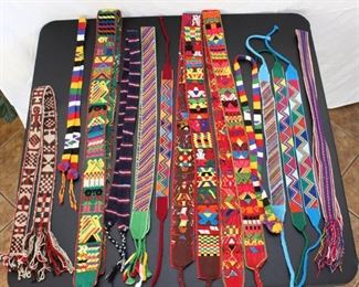 Peruvian woven belts