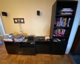 Media cabinet and bookcase