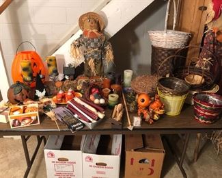 Halloween and fall decor.