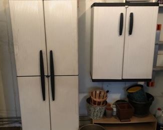 Garage storage cabinets.