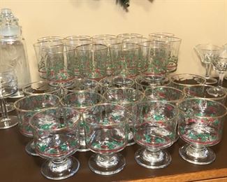 Arby's collector Christmas glasses.