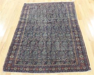 Antique And Finely Hand Woven Kerman Style Carpet