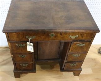Antique Mahogany or Walnut Kneehole Desk