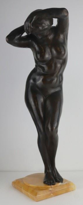 Apparently Unsigned Bronze Female Nude