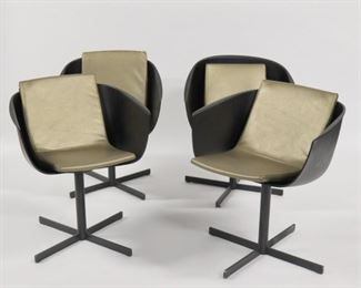 Carlo Columbo Poliform Strip Swivel Chairs