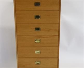 Danish Modern Campaign Style Drawer Chest