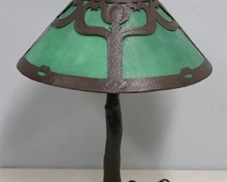 HANDEL Table Lamp With Bent Tree Base