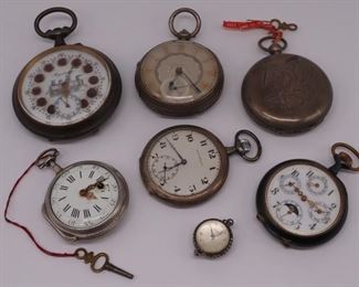 JEWELRY Grouping of Assorted Pocket Watches